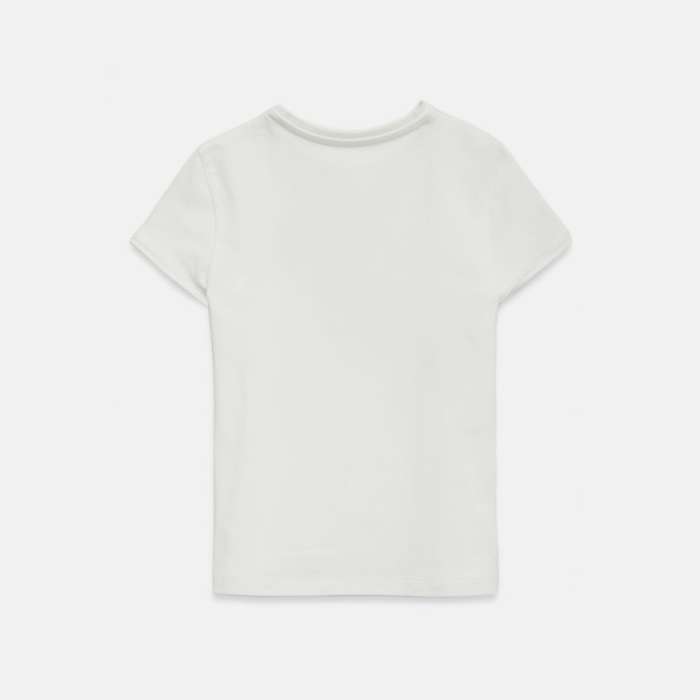 CH T-SHIRT WITH FLOCKED JASMINE - Picture 2 of 2